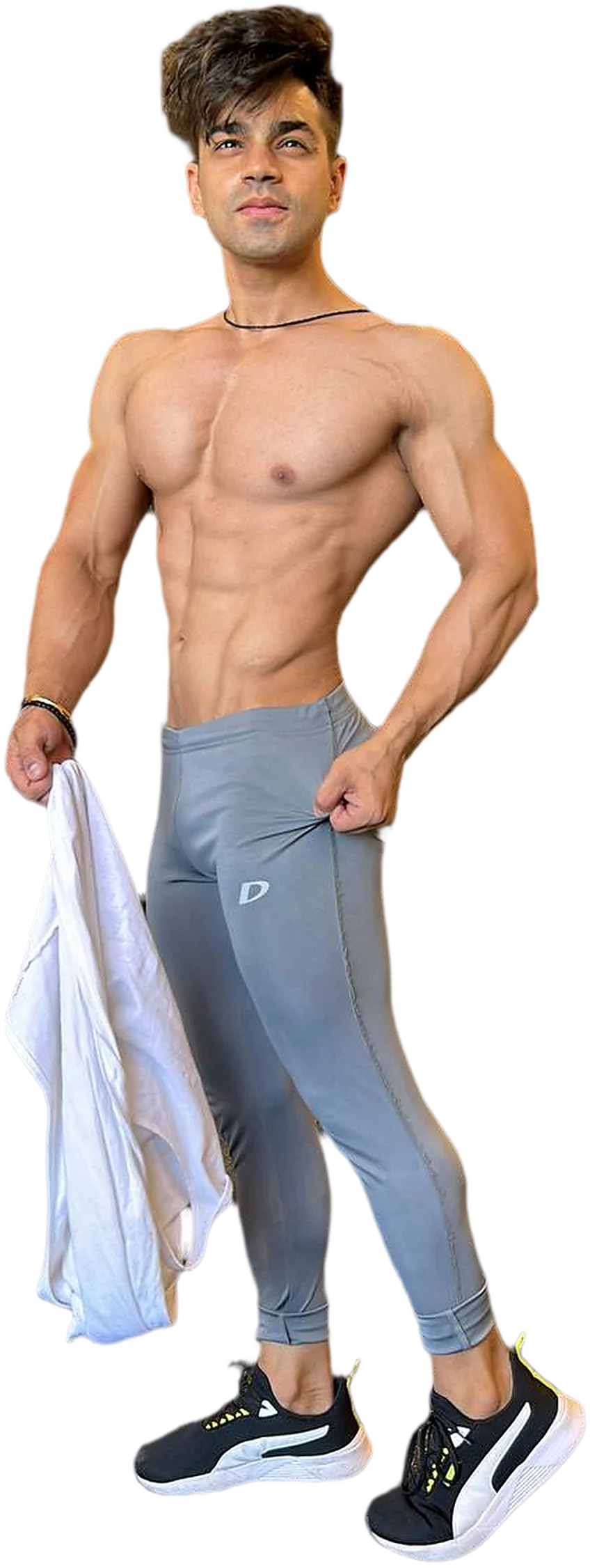 Utkarssh Tikiyaa on the gym floor